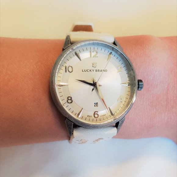 Lucky Brand | Accessories | Lucky Brand White Leather Watch 